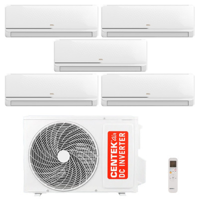 Мульти сплит система Centek CT-66AMWM-H09/4R3B(FX)x5 / CT-66AM5-H42/4DR3C