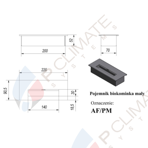Биокамин Kratki GOLF QUBE