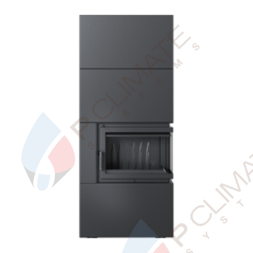 Каминокомплект SIMPLE Box черный с топкой BS, правый угол