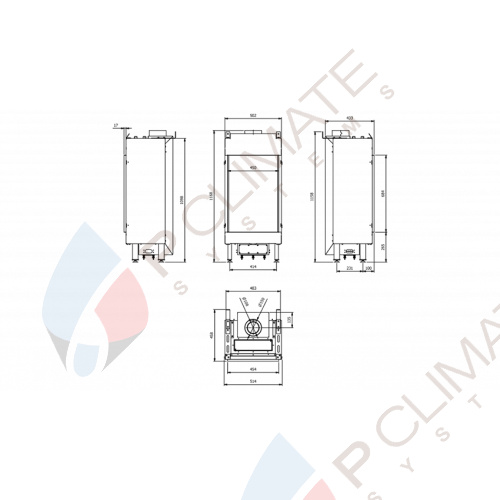 Каминная топка на газу LEO/45/68/G31/37MBAR, баллонный газ