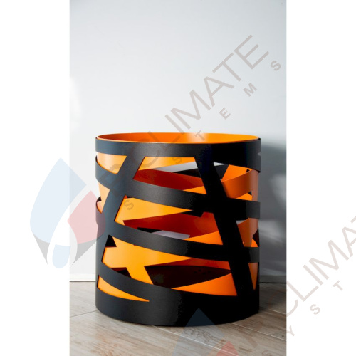 Дровница Saturn, черно-оранжевая Дровница Saturn, черно-оранжевая