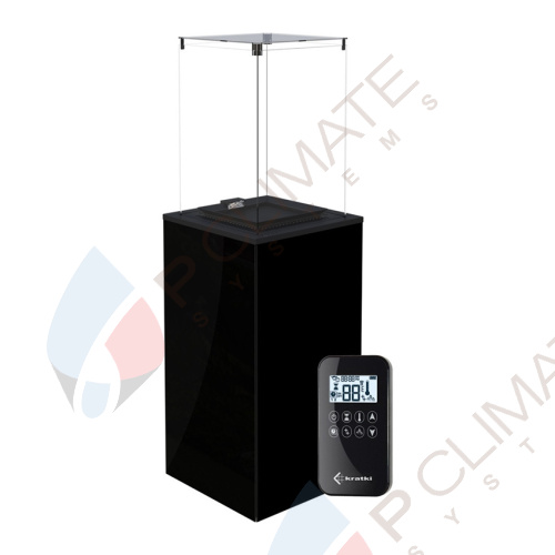 PATIO MINI/G31/37MBAR/CZ - черное стекло, с пультом ДУ