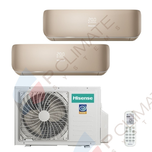 Мульти сплит система Hisense AMS-09UR4SVETG67(C)x2 / AMW2-14U4SRE