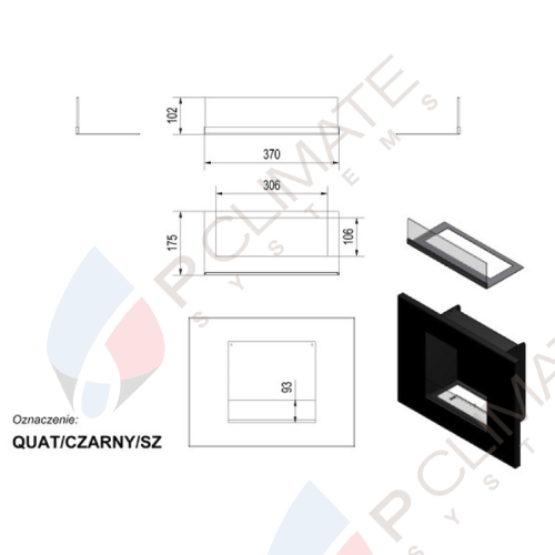 Биокамин QUAT QUBE
